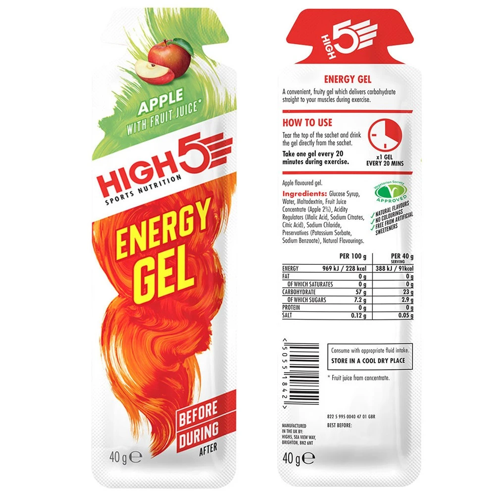 HIGH5 Energy Gel Sachet Box Of 20 X 40g - Image 2