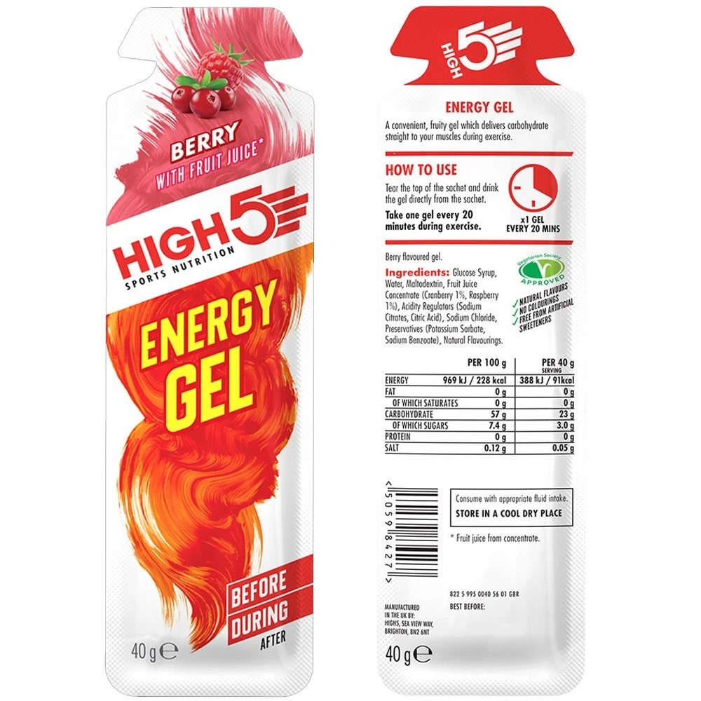HIGH5 Energy Gel Sachet Box Of 20 X 40g - Image 4