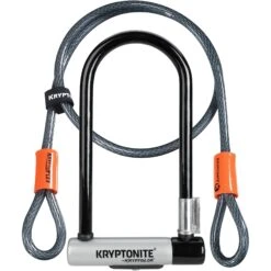 Kryptonite KryptoLok Mini U-Lock + FlexFrame Bracket Sold Secure Gold