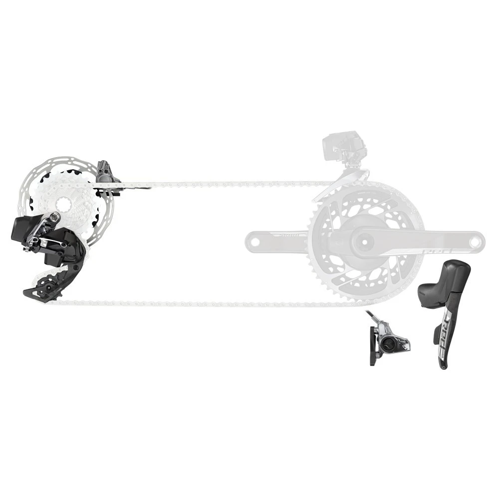 SRAM RED ETap AXS 1X Electronic Post Mount HRD Groupset - Image 9
