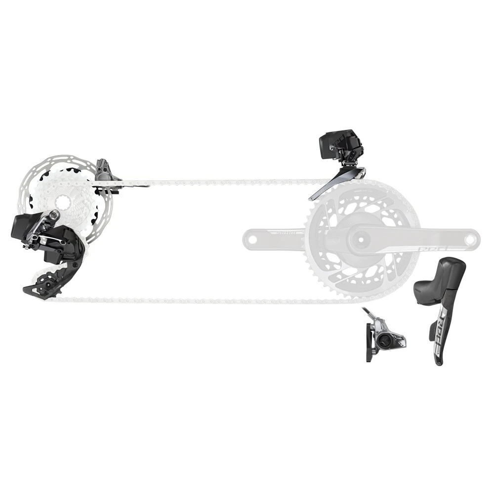 SRAM RED ETap AXS 2x Electronic Flat Mount HRD Groupset - Image 9