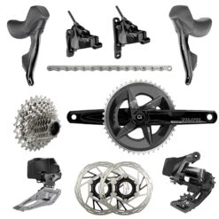 SRAM Rival ETap AXS 2X 10-30t Flat Mount HRD Powermeter Groupset