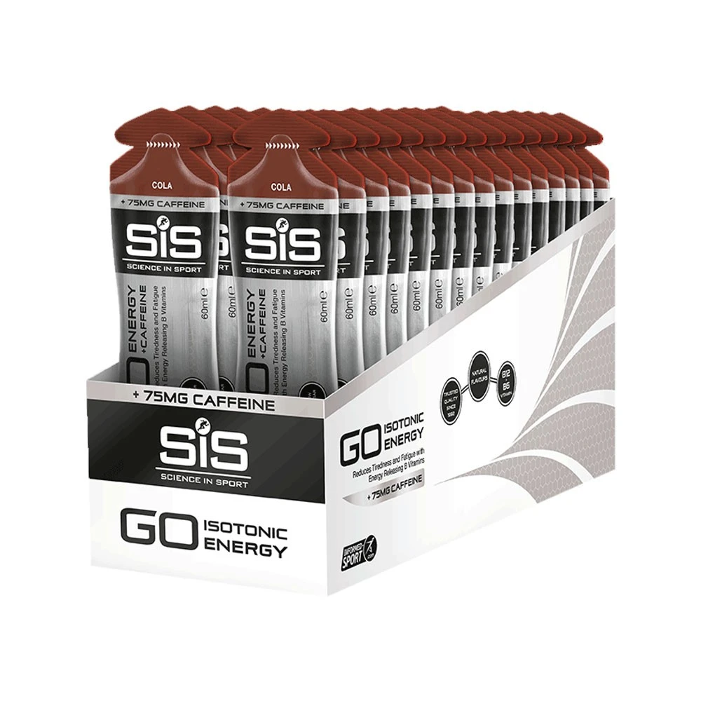 Science In Sport GO Plus Caffeine Gel Box Of 30 X 60ml - Image 2
