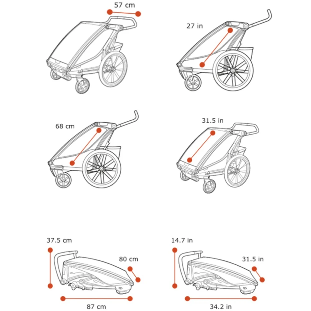 Thule Chariot Cross 2 Child Carrier (Double) - Image 5